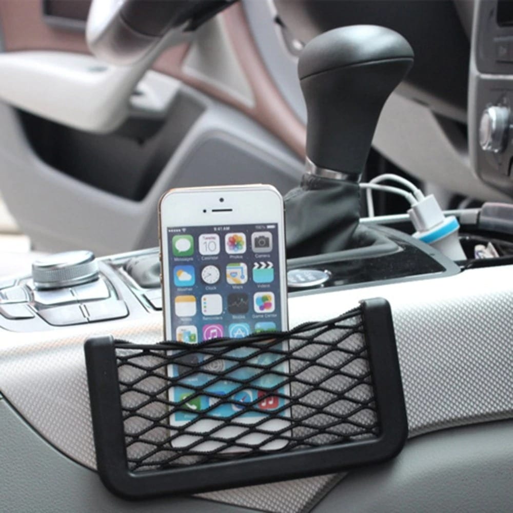Maximize Your Car Storage Space with this Handy Mesh Bag Car Organizer!