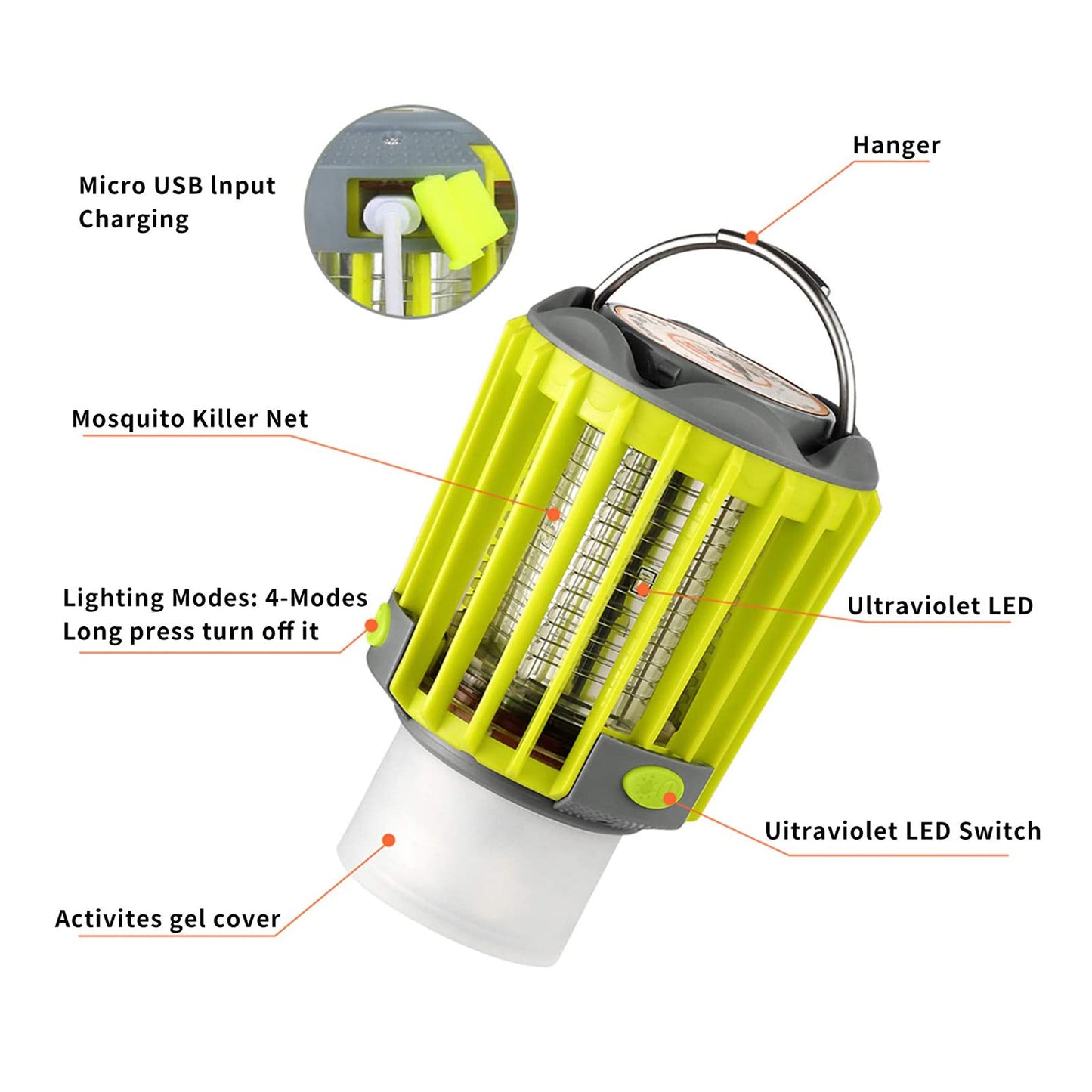 Zapper de insetos portátil premium MPG